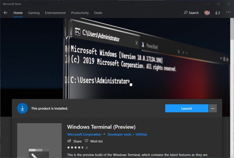 Windows Terminal Preview 1.1 aduce câteva modificări interesante cum ar fi schimbarea dimensiunii fonturilor, lansarea Terminal la pornirea Windows,