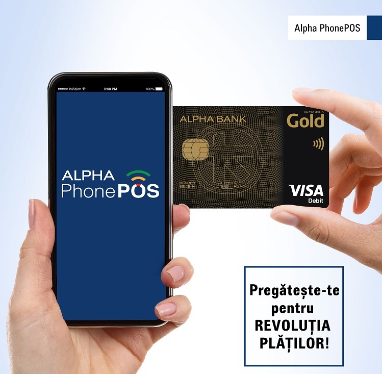 Alpha PhonePOS oferă antreprenorilor şi liber profesioniştilor servicii rapide şi sigure de acceptare a plăţilor contactless.