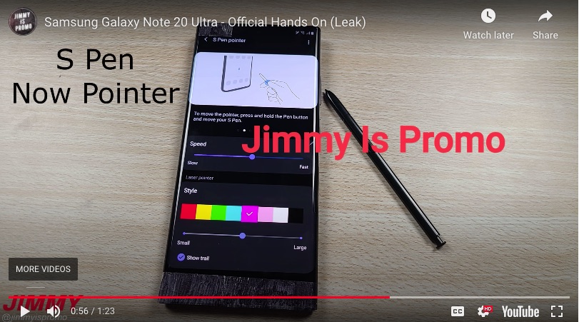 Un prim material video ne dezvăluie cum arată Samsung Galaxy Note 20 Ultra.