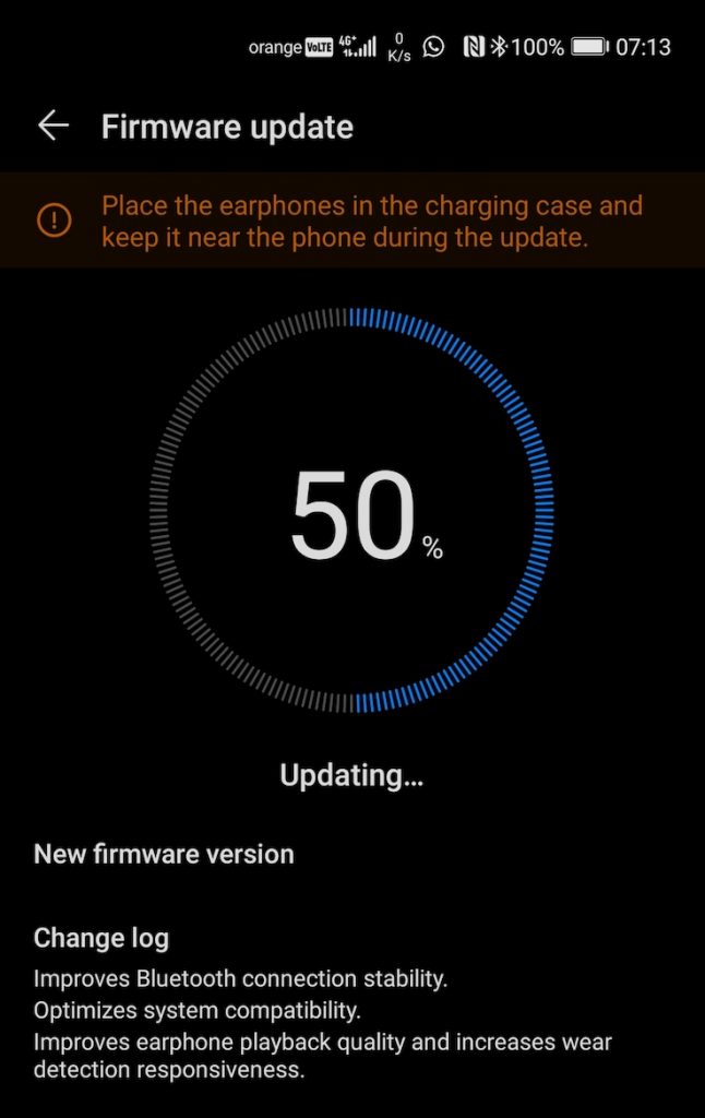 Este disponibil un nou update pentru căștile Huawei Freeebuds 3i: 1.9.1.155!