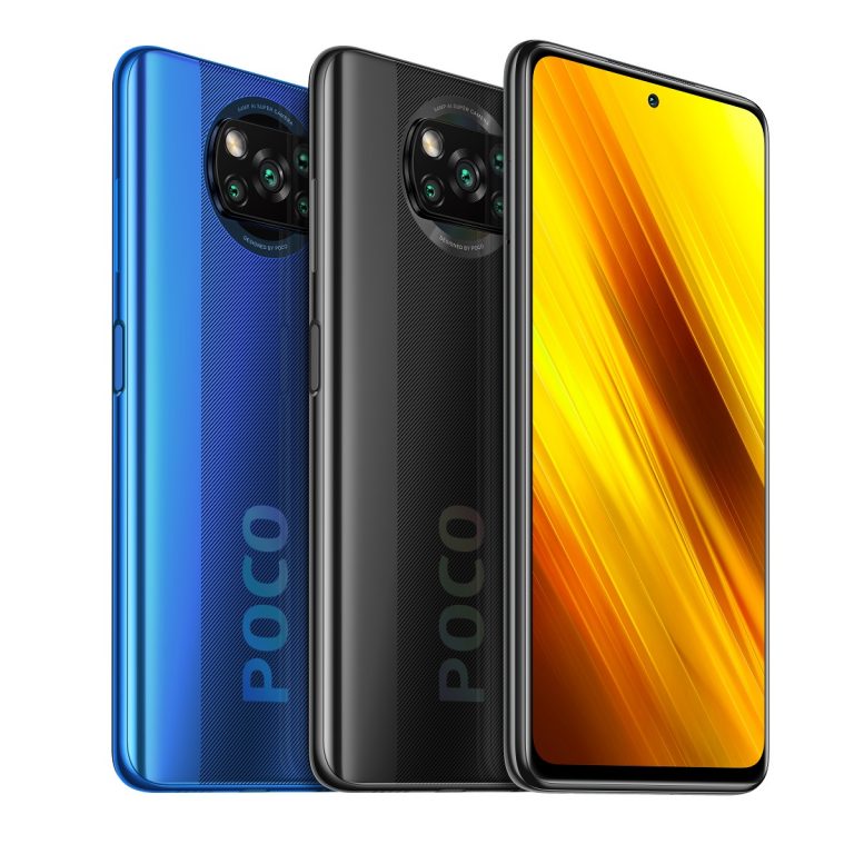 Poco X3 (NFC) prezentat în trei variante de culoare, vine cu un display de 6.67 inci (2400 x 1080 pixeli) și o rată de refresh de 120 Hz, la un preț de 229 EUR.