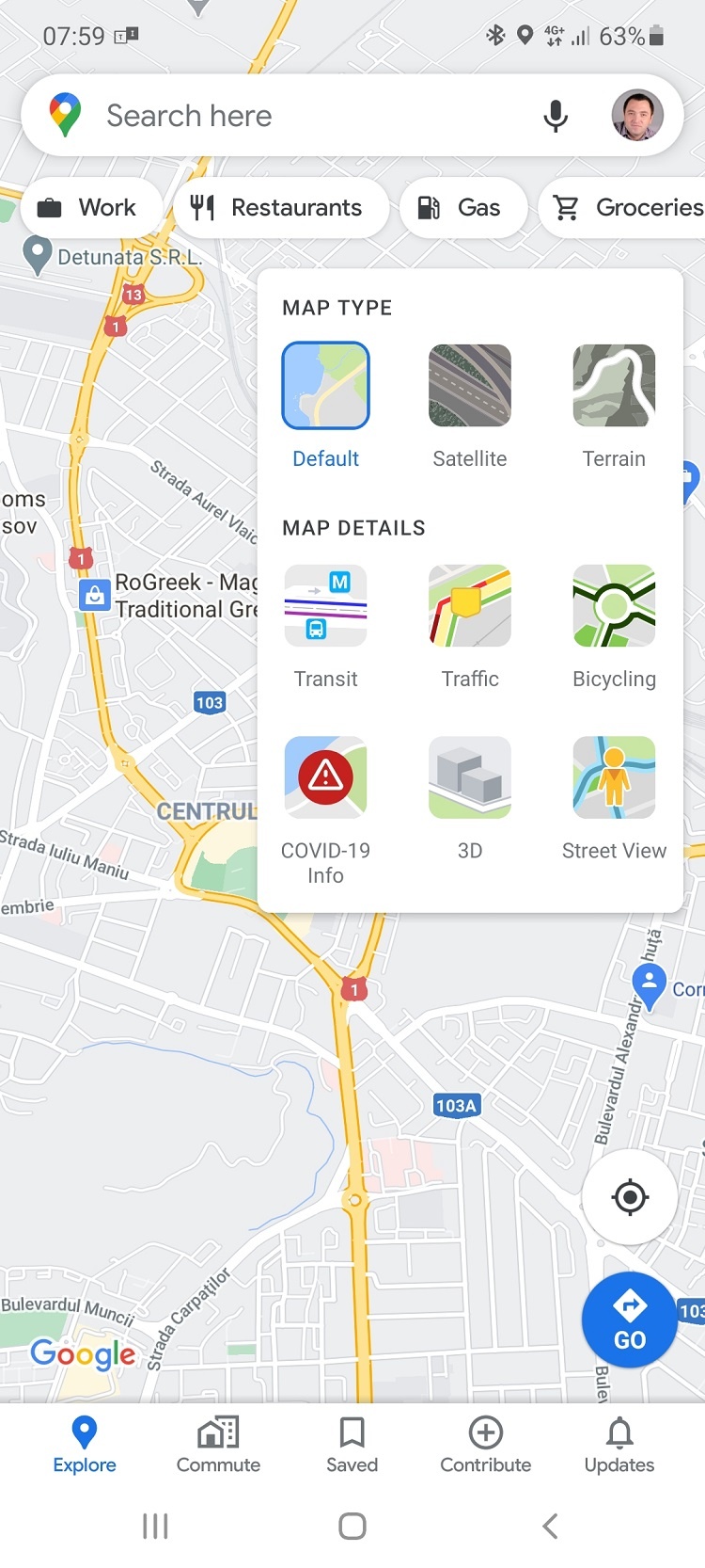 Cel mai nou update de Google Maps ofera informații despre ratele de infecție COVID-19.