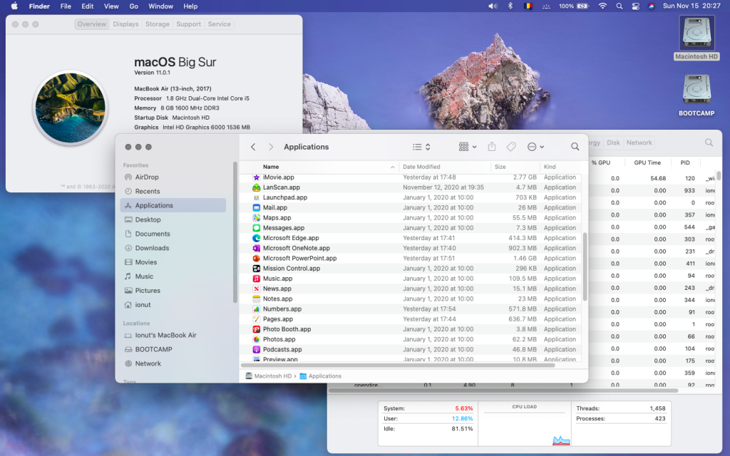 Noul sistem de operare macOS 11 Big Sur e disponibil pentru download. L-am pus și eu rapid, iar primele impresii sunt pozitive.