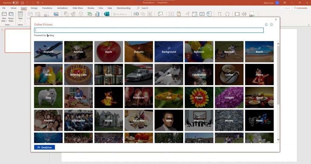 Serviciul Office 365 oferă abonaților acces la materiale foto stock pentru folosirea în PowerPoint, iar mai nou există și materiale video disponibile în același regim.