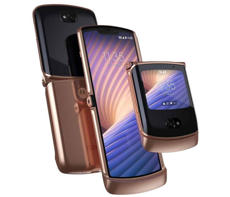 Motorola Razr 5G disponibil la precomanda in Romania in varianta Blush Gold