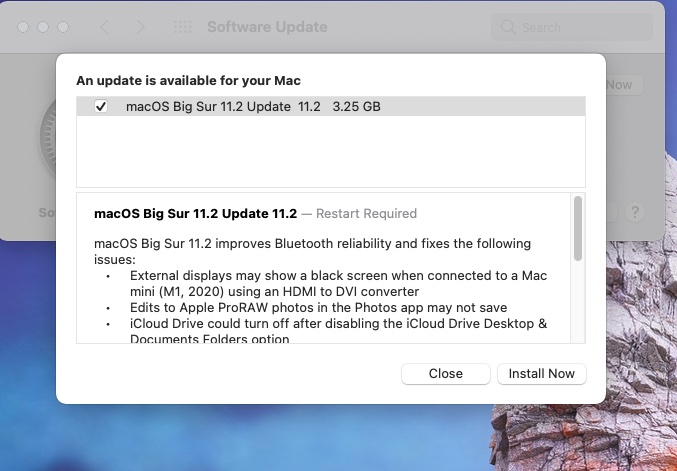 macOS Big Sur 11.2 e disponibil pentru download și vine cu un set de patch-uri pentru Bluetooth, display-urile secundare, iCloud și ProRAW.