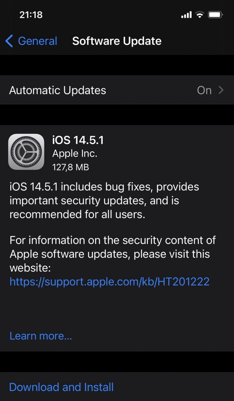 Faceti rapid update la iOS 14.5.1 ca repara vulnerabilitati folosite deja pe internet