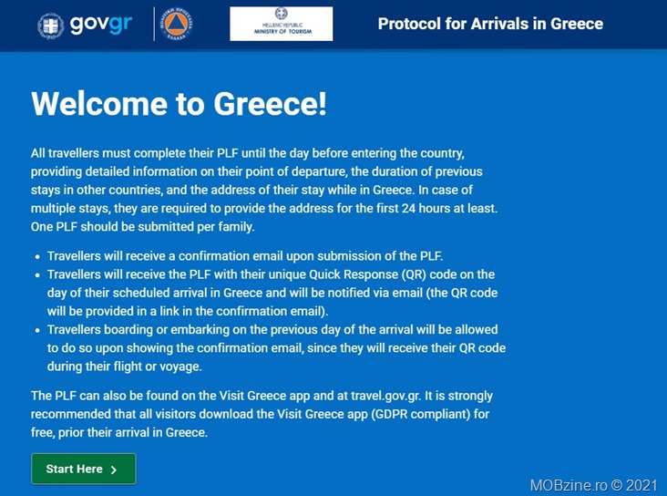 5 detalii importante despre completarea formularului PLF pentru calatoria in Grecia