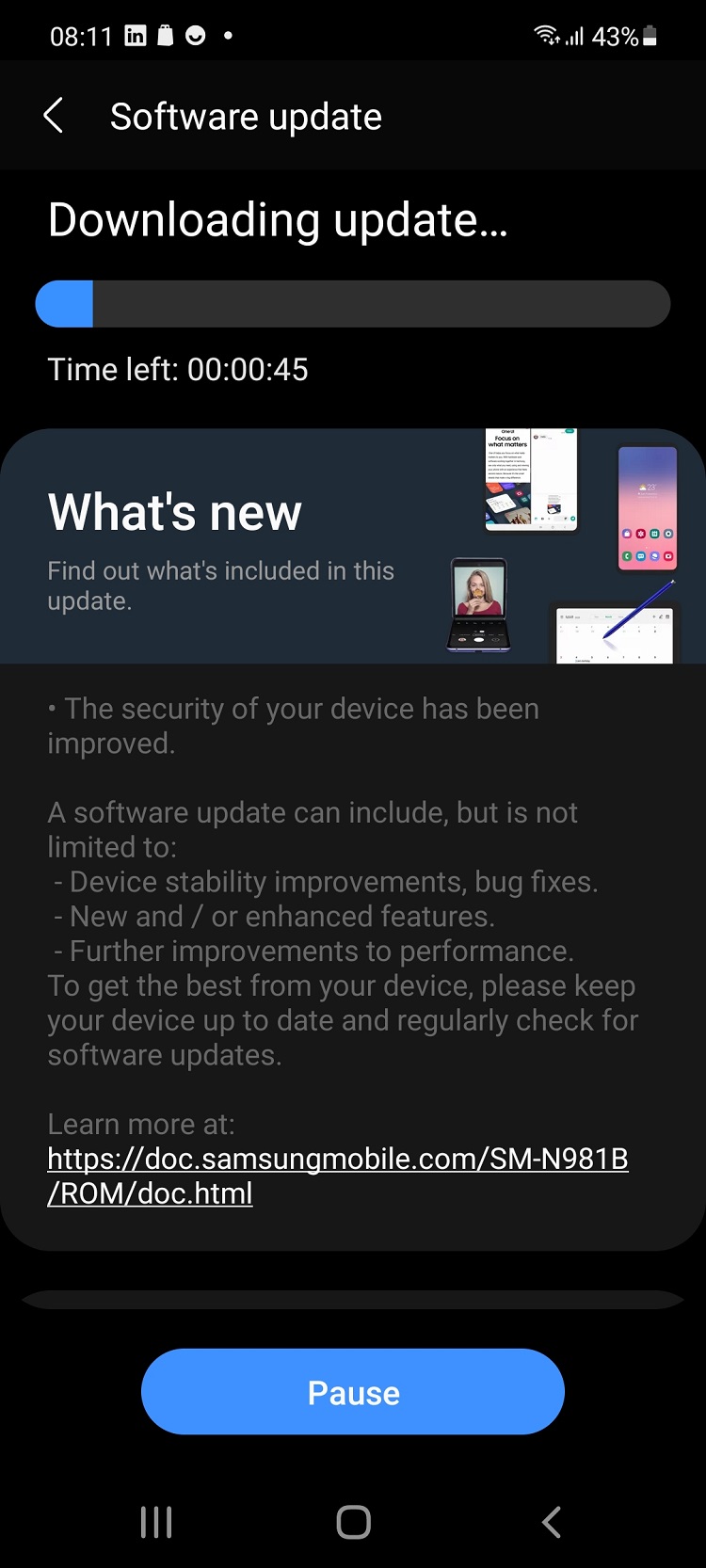 Galaxy Note20 5G primeste patch-urile de Android pentru luna iunie 2021