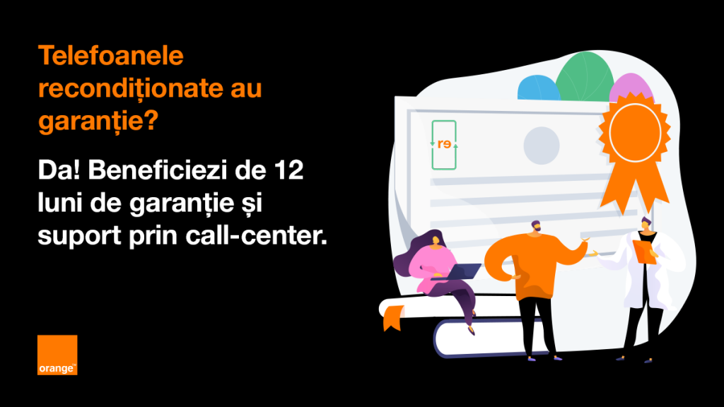 Orange pornește o inițiativă prin care vinde online (împreună cu Recommerce) smartphone-uri premium recondiționate.