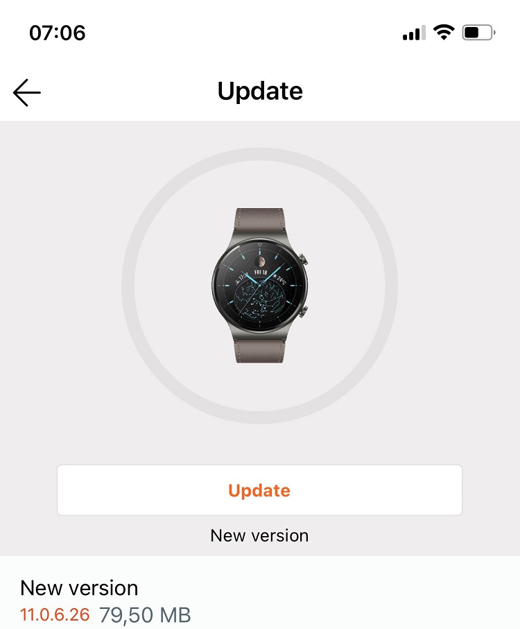 Ceasul smart Huawei GT2 Pro a primit în România un nou update ce aduce firmware-ul la versiunea 11.0.6.26.