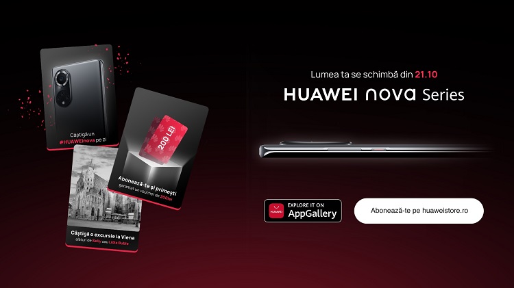 Pe 21 octombrie Huawei va prezenta smartphone-urile din seria Nova și până atunci are un concurs cu câte un smartphone premiu pe zi!