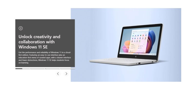 Microsoft a lansat Windows 11 SE si Surface Laptop SE la 250 USD, pentru elevi