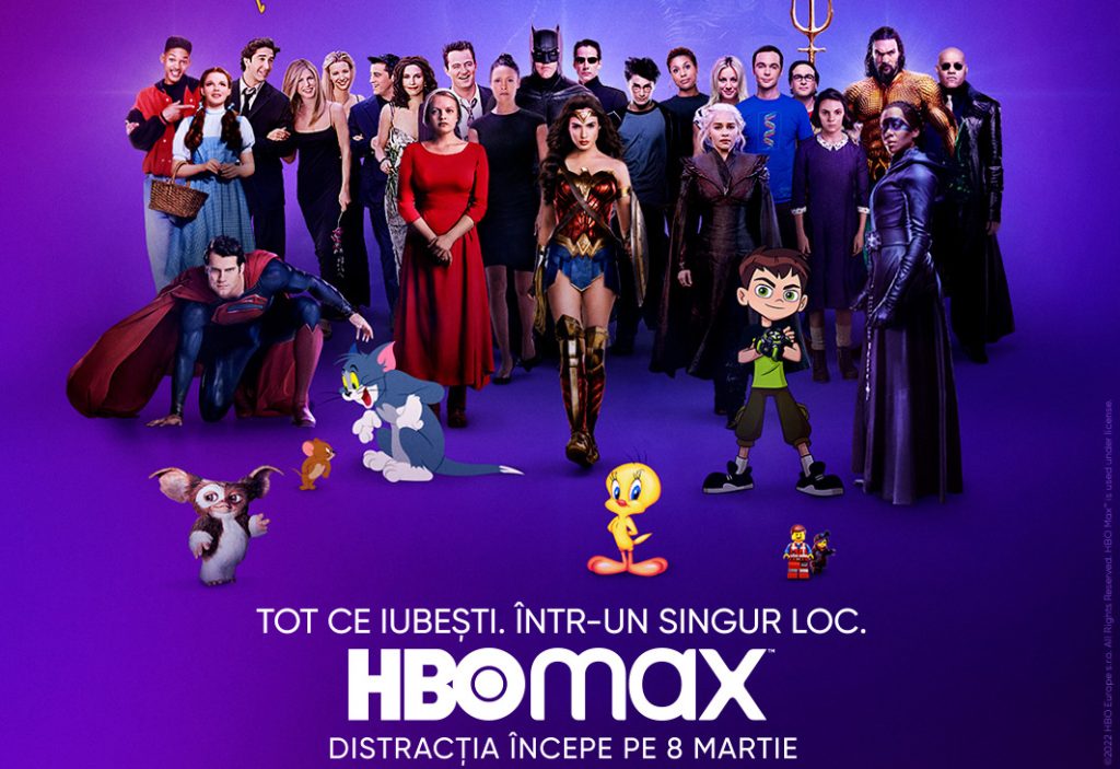 Începând cu 8 Martie HBO Max, platforma de streaming WarnerMedia se va lansa în România și va înlocui HBO Go.