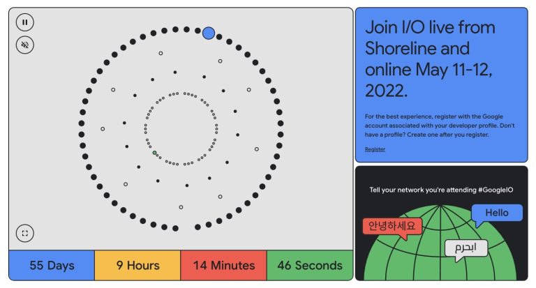 Conferința Google I/O 2022, dedicată dezvoltatorilor va avea loc pe 11-12 mai și va fi online pentru publicul larg, angajații Google putând să participe fizic.