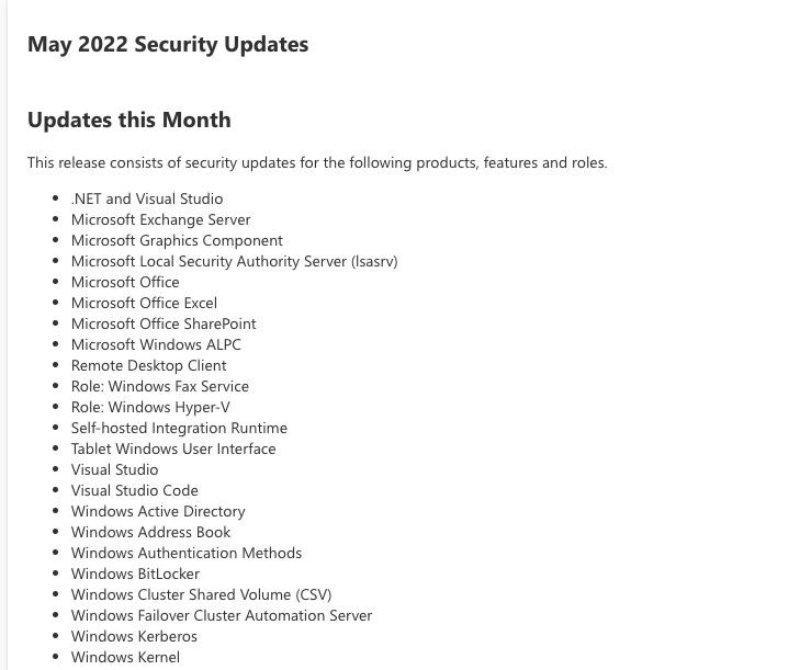 E timpul de update in Microsoft patch tuesday sunt reparate 8