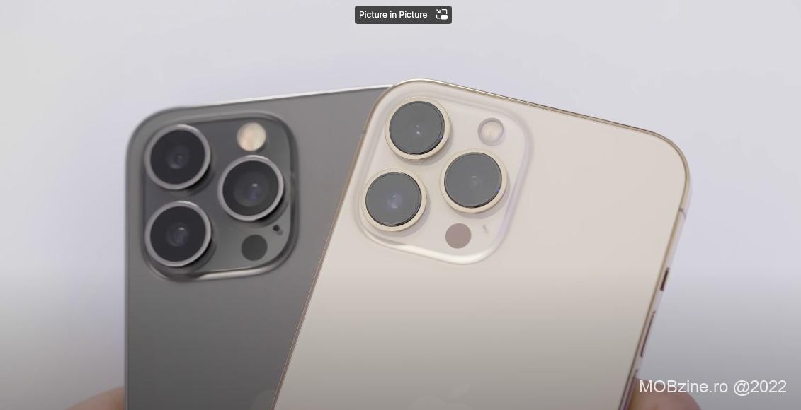 Putem vedea cum arată iPhone 14 Pro Max lângă iPhone 13 Pro Max, datorită unui material video în care e folosită o machetă iPhone 14, venită din China.