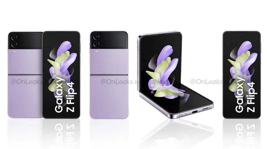 @onleaks a binevoit să ne ofere mai multe poze cu variantele de culoare pentru viitorul Samsung Galaxy Z Flip 4.