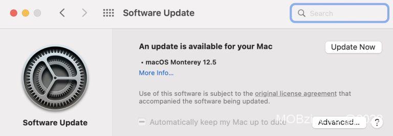 Faceti update rapid la macOS Monterey 12.5!