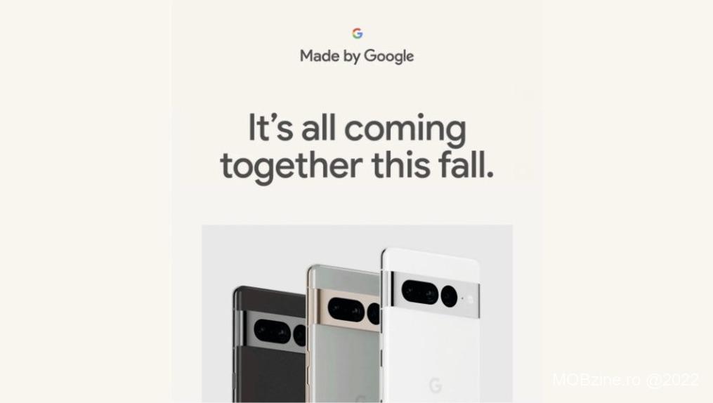 Cu o zi înainte de evenimentul de lansare iPhone 14 Google a trimis invitațiile pentru propriul eveniment unde va prezenta Pixel 7 și Pixel Watch.