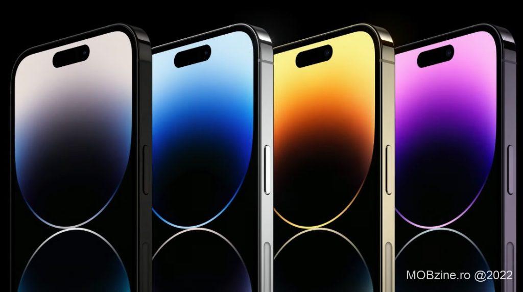 Seria iPhone 14 Pro (cu diagonale de 6.1 și 6.7 inci) se diferențiază semnificativ de variantele iPhone 14. Aflați de ce.