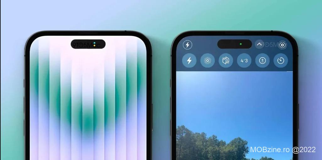 Umblă zvonul că Apple a decis să facă interesantă tăietura de pe display unde este camera selfie și să adauge acolo indicatorii de privacy din iOS.