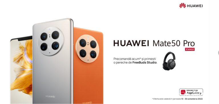 Huawei Mate 50 Pro va fi disponibil în România din noiembrie, cu un preț promoțional, precomenzile pot fi făcute de acum.