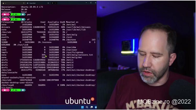 Scott Hanselman a făcut un mic material video (doar 44 de minute) în care prezintă posibilitatea rulare .NET pe Linux (Ubuntu) via WSL pe Windows 11.