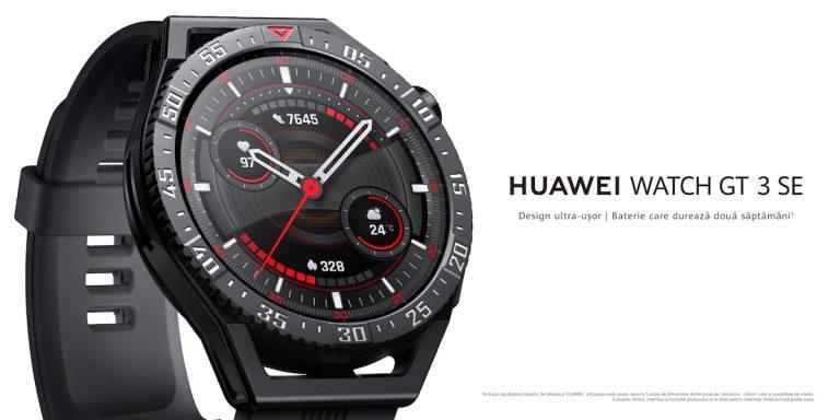 HUAWEI WATCH GT 3 SE este un ceas smart construit pe structura GT3 cu ecran AMOLED și autonomie de 2 săptămâni.