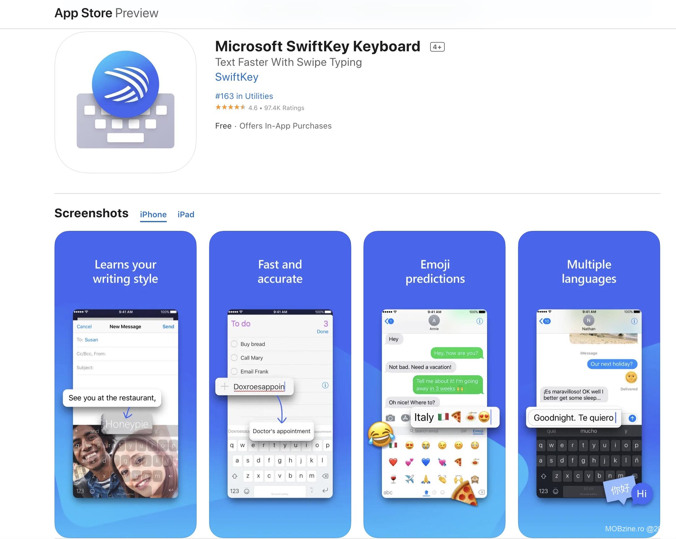 Swiftkey Application La cererea fanilor Microsoft readuce SwiftKey in App Store