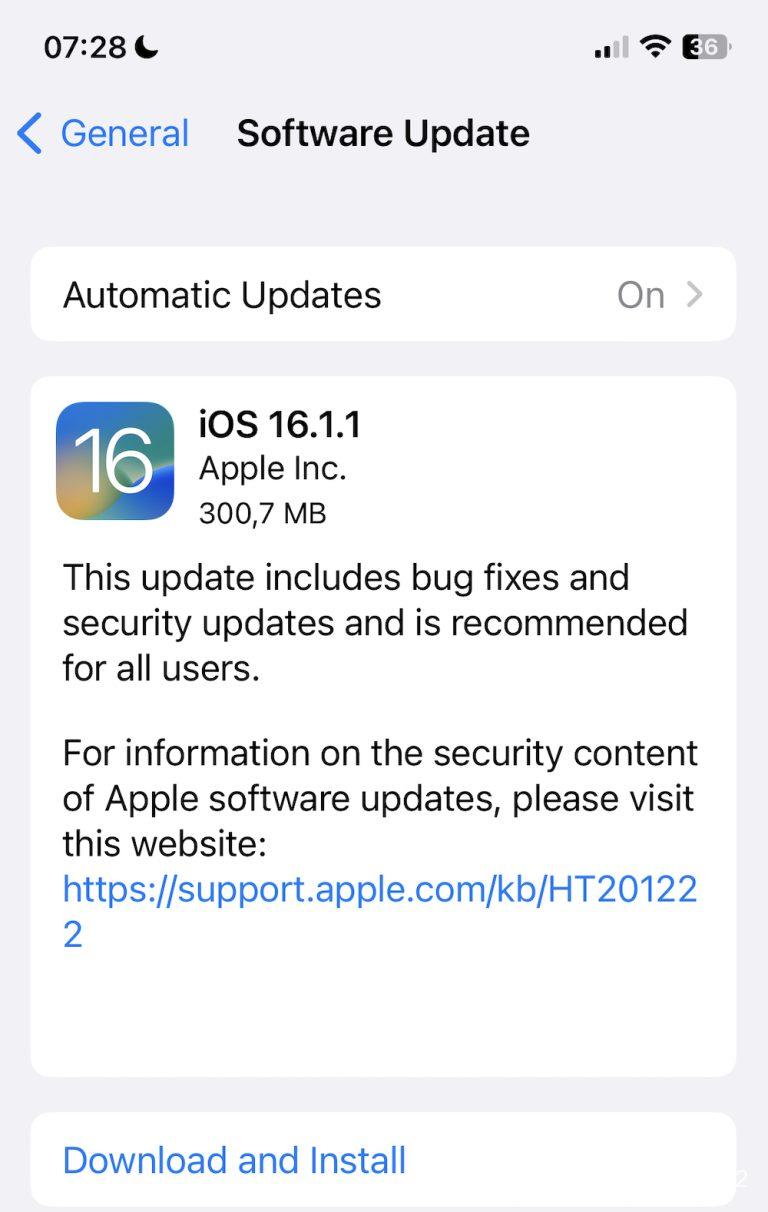 iOS 16.1.1 vine sa repare vulnerabilități critice. Instalați-l imediat!