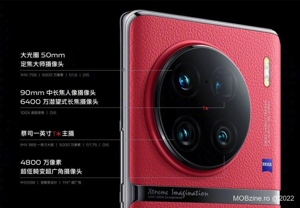 vivo X90 Pro+ e lansat oficial și vine cu senzor de 1", două camere telefoto și Snapdragon 8 Gen 2.