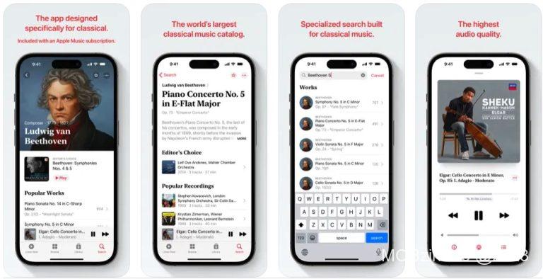 Apple Music Classical este noua aplicație Apple pentru ascultarea muzicii clasice.