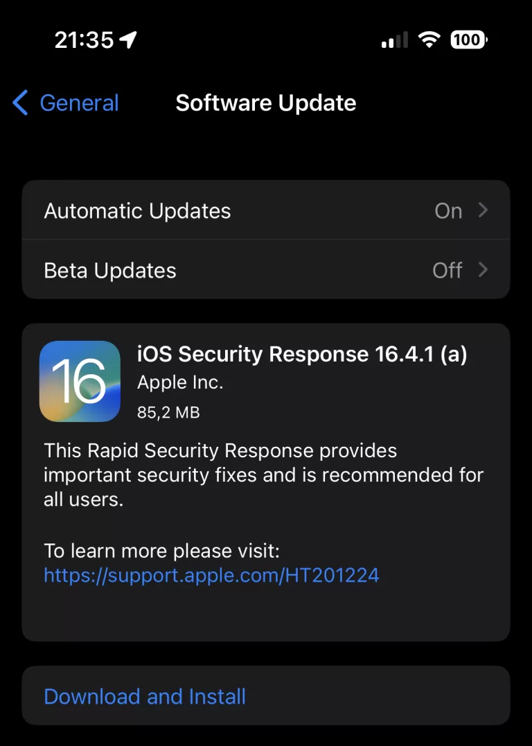 Inca un update critic: iOS 16.4.1 (a)