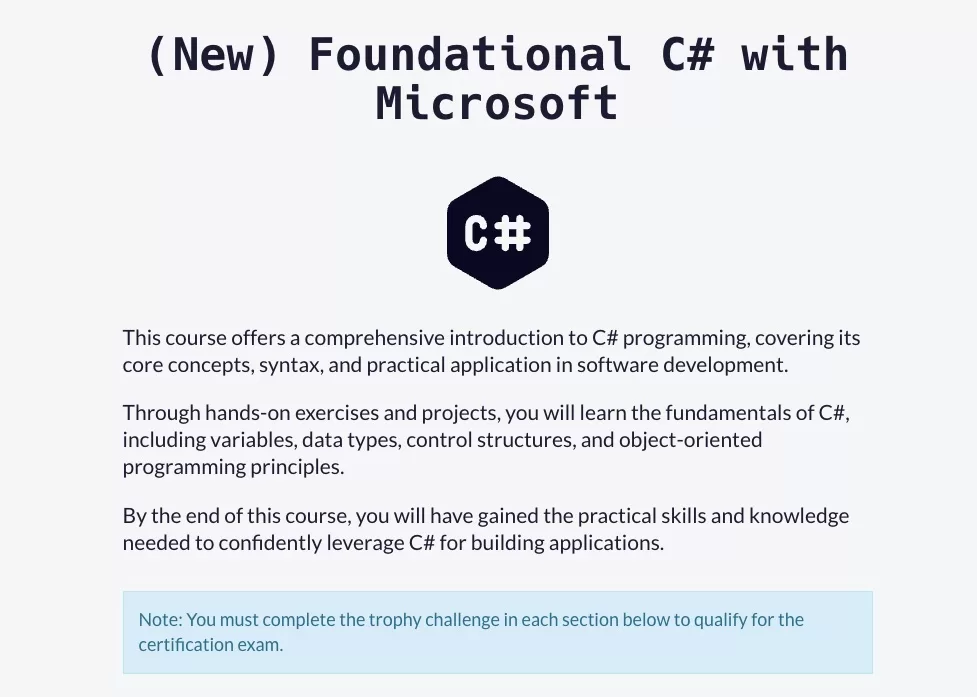 Microsoft și Code Camp oferă un curs gratuit de C# urmat de posibilitatea obținerii unei certificări, tot gratuit.