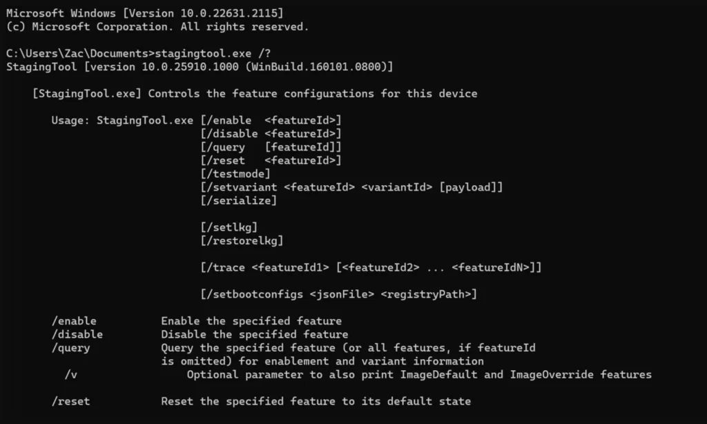 StagingTool, un instrument intern al Microsoft cu care se forțează activarea unor funcții din Windows 11, a ajuns întâmplător pe net.