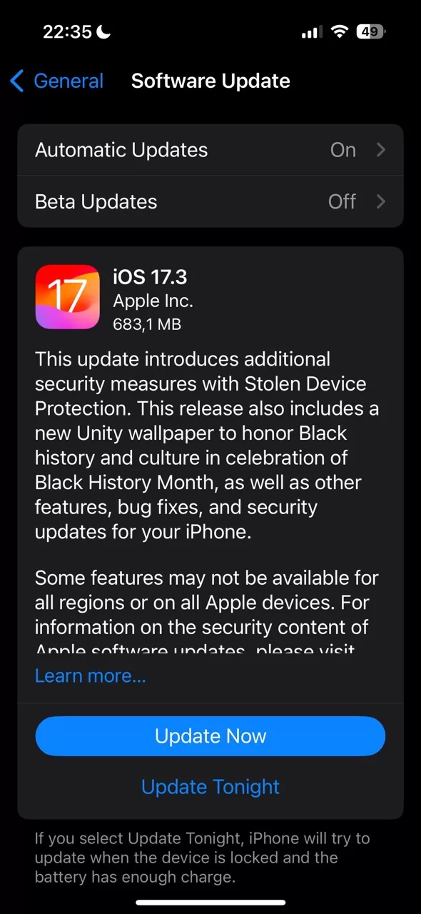 Dacă încă nu ați făcut update la iOS 17.3 faceți-o acum pentru că e reparată o vulnerabilitate 0day și puteți activa o opțiune suplimentară de protecție împotriva furtului!
