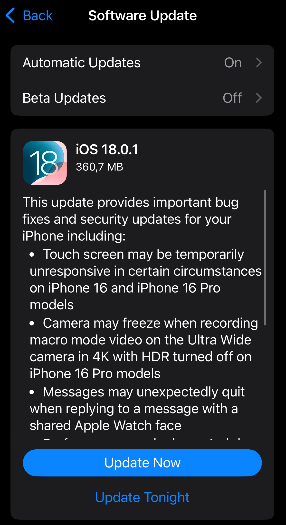 Apple lanseaza iOS 18.0.1 pentru repararea de vulnerabilitati si ...