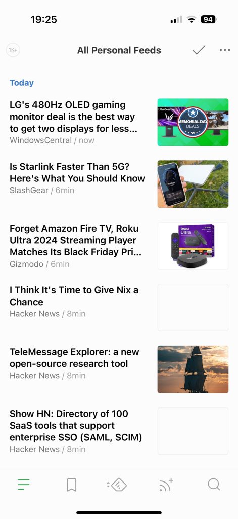 Feedly, poate cel mai bun agregator de știri în format RSS.