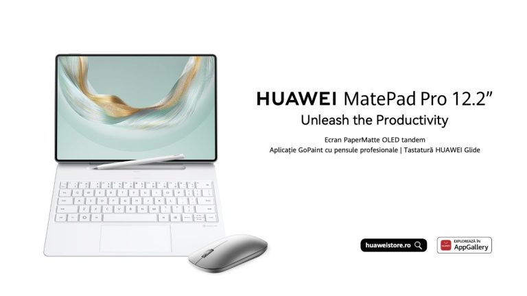 Huawei aduce in Romania tableta MatePad Pro de 12.2 inci, modelul 2025 la un preț interesant.