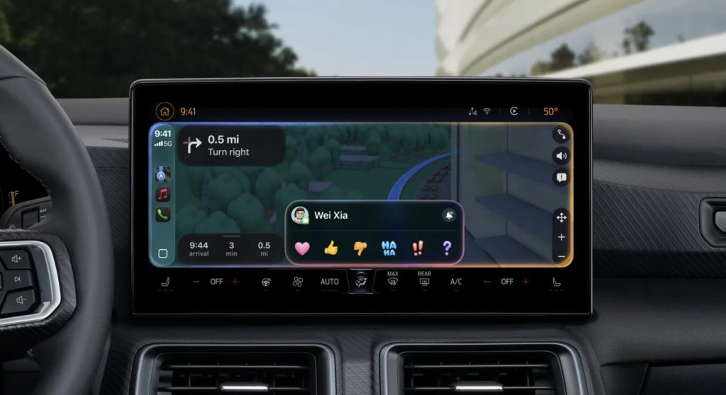 Odată cu primul beta de iOS 26 avem ocazia să vedem și noul CarPlay, cu transparențe și widget-uri.