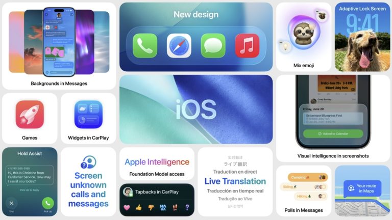 În keynote-ul de la WWDC 2025 Apple a prezentat primele detalii oficiale despre următorul iOS: se numește 26, e plin de transparențe și ceva chestii noi.