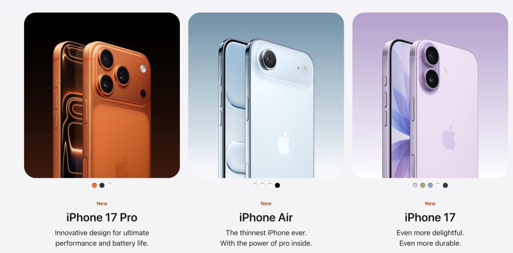 Azi au pornit precomenzile pentru noile modele iPhone 17 si Air și am putut vedea care sunt prețurile de pornire.