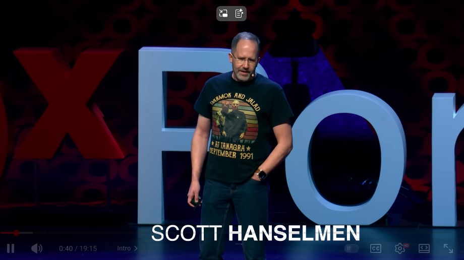 Luați-vă o pauză de 20 de minute și urmăriți prezentarea Tech Promised Everything. Did it deliver? făcută de Scott Hanselman la TEDxPortland. O să vă placă.