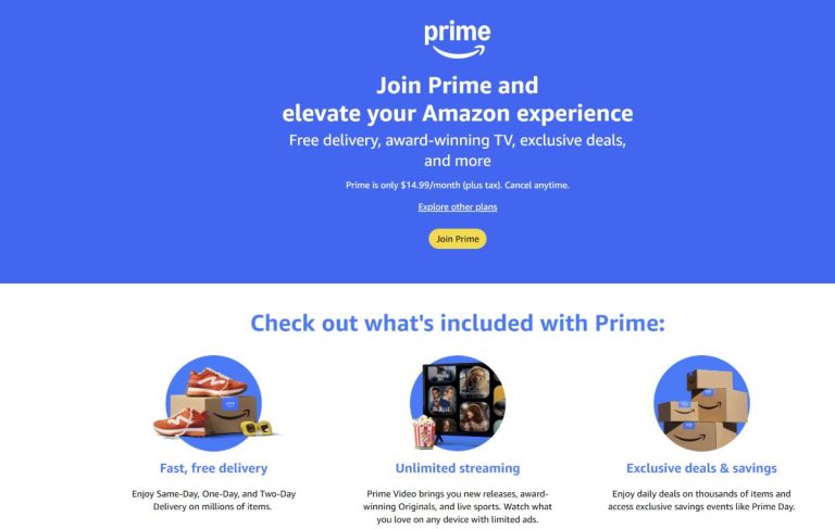 Amazon va oferi compensații celor pe care i-a păcălit să își facă conturi Prime.