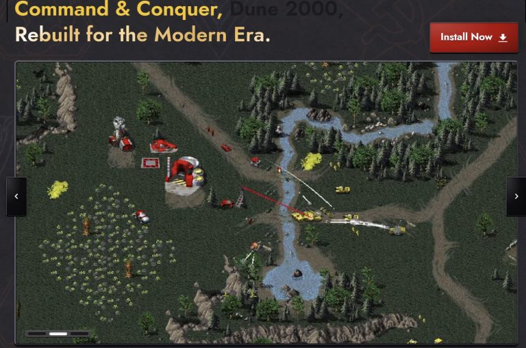 Pentru fanii (și aș zice chiar și veteranii) jocurilor de strategie există opțiunea de a folosi variantele open source pentru Dune și Command & Conquer Red Alert.