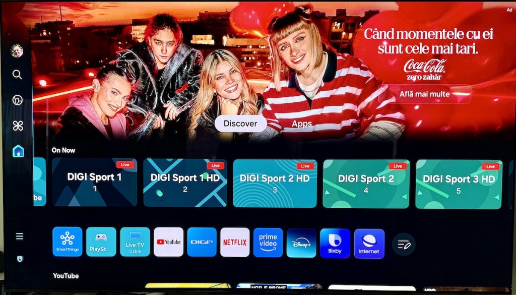 Ați observat că pe anumite modele de smart TV OLED apar reclame la diverse produse?