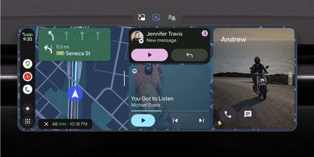 Vin schimbări în Android Auto: aplicații video, muzică și mai mult Gemini