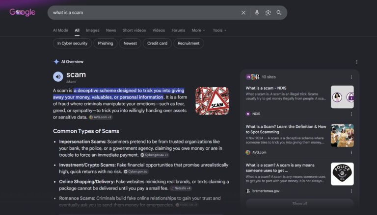 Folosiți AI Overviews în locul clasicei căutări pe Google? Atinci ar trebui să știți că Google poate va fi răspunzătoare pentru minciunile și/sau erorile prezentate acolo.
